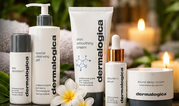 Dermalogica Daily Microfoliant, Special Cleansing Gel, Skin Smoothing Cream, BioLumin-C Serum and Sound Sleep Cocoon